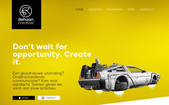 Skjermbilde av dehaancreative.nl