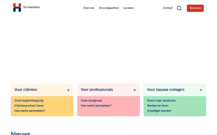 Screenshot ta' dehaardstee.nl
