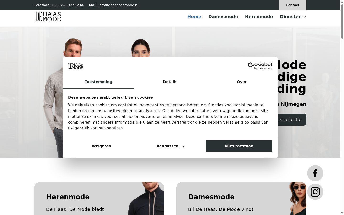 Screenshot tal-banner tal-kunsens muri qabel kwalunkwe interazzjoni