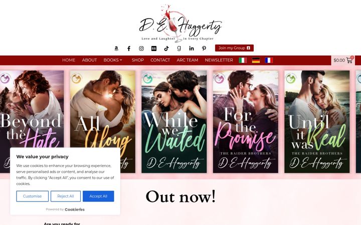 Screenshot of dehaggerty.com