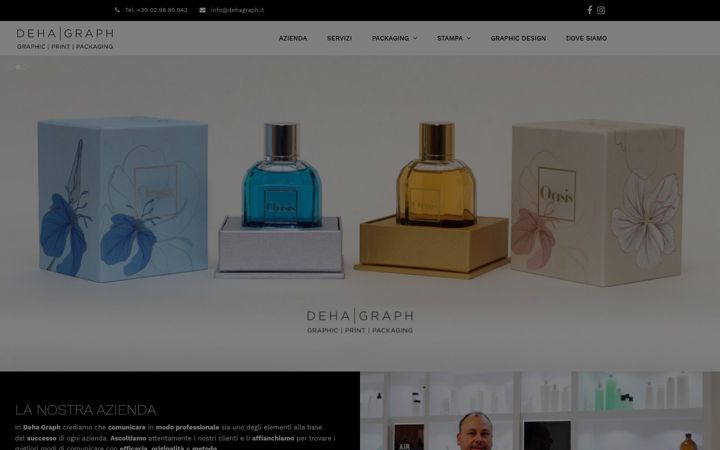Screenshot of dehagraph.it