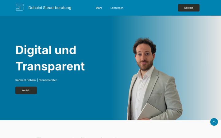 Screenshot of dehaini-steuerberatung.de