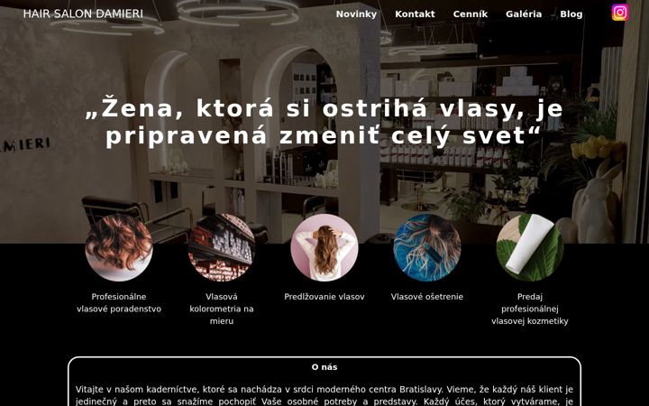 Screenshot of dehairsalon.sk