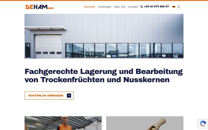 Screenshot of deham-gmbh.de