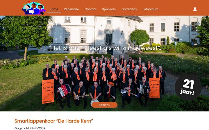 Skjermbilde av dehardekern.nl
