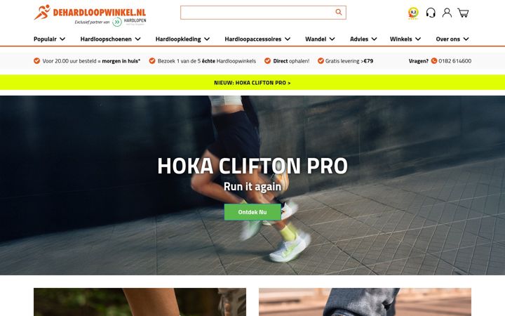 Zrzut ekranu dehardloopwinkel.nl