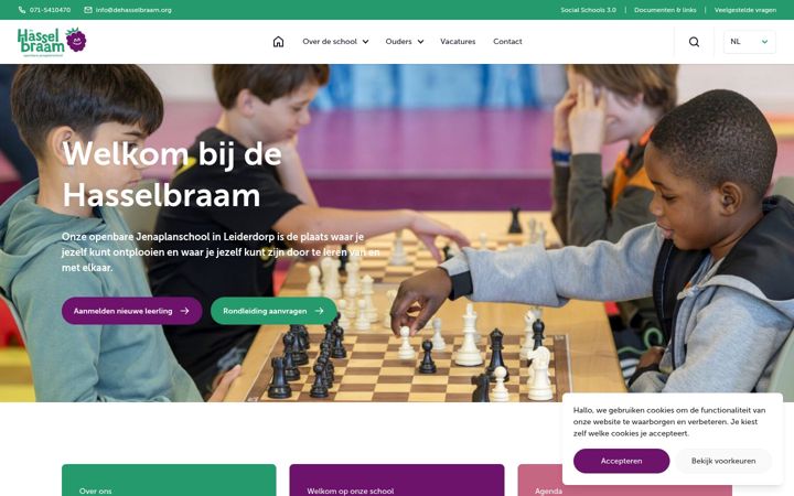 Screenshot of dehasselbraam.org