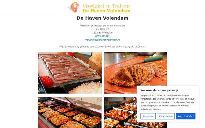 Skjermbilde av dehavenvolendam.nl
