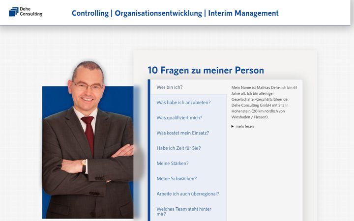 Screenshot of dehe-consulting.com