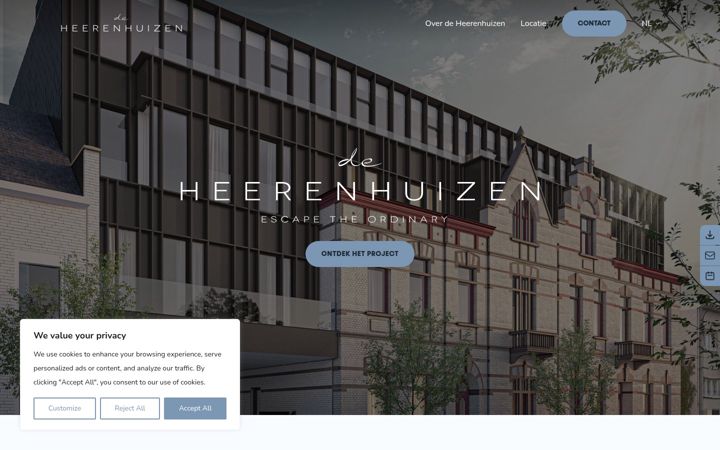 Screenshot of deheerenhuizen.be