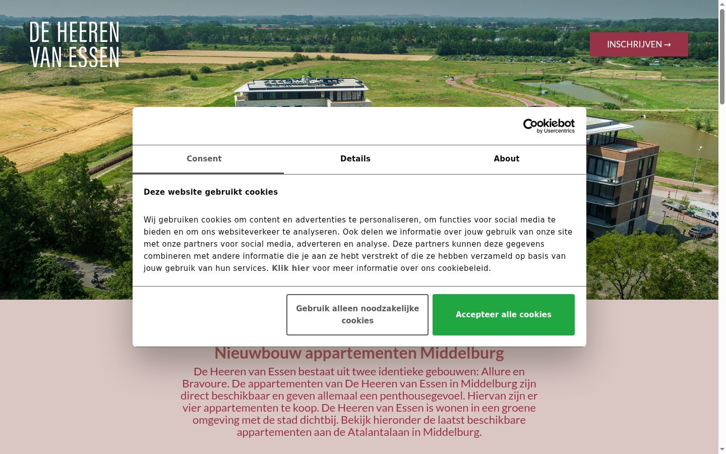 Zrzut ekranu banera zgody wyświetlanego przed jakąkolwiek interakcją