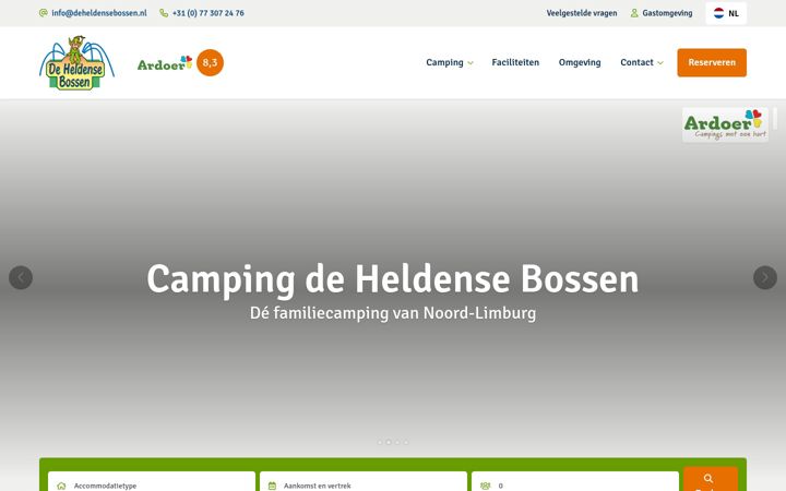 Skjámynd af deheldensebossen.nl