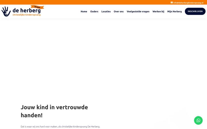 Screenshot di deherbergkinderopvang.nl