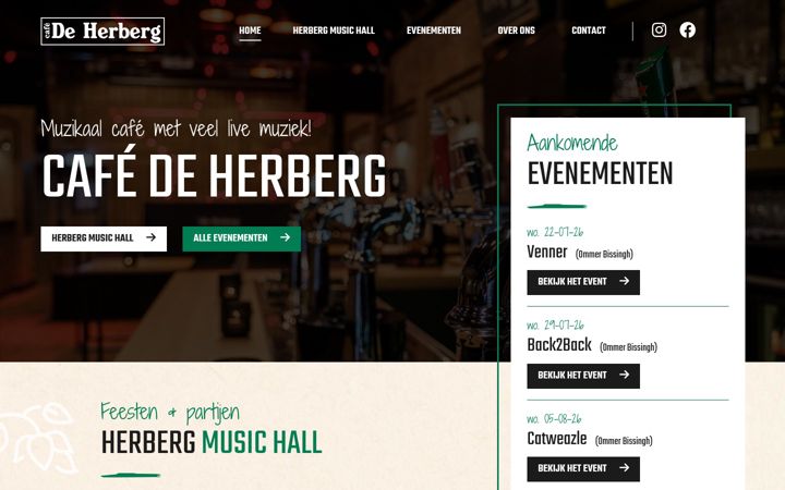 Screenshot di deherbergommen.nl