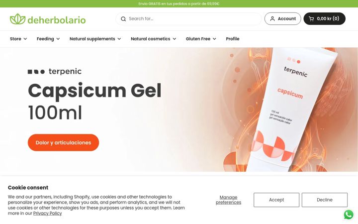 Screenshot of deherbolario.com