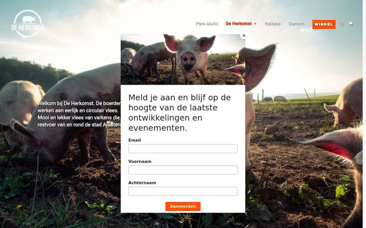 Screenshot di deherkomst.nl