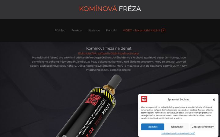 Skärmbild av dehet.cz