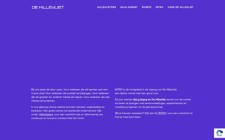 Screenshot di dehillevliet.nl