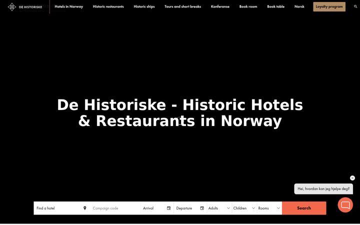 Screenshot of dehistoriske.com