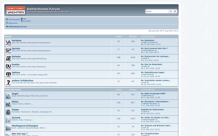 Screenshot of dehlerboote-forum.de