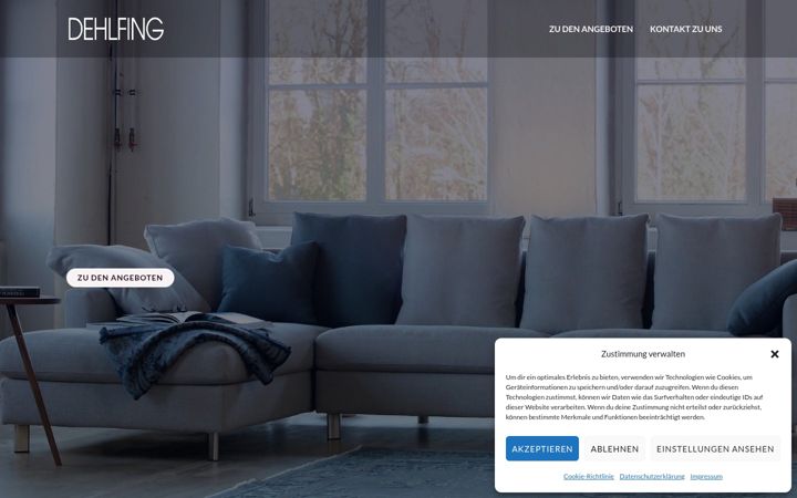 Screenshot of dehlfing.de