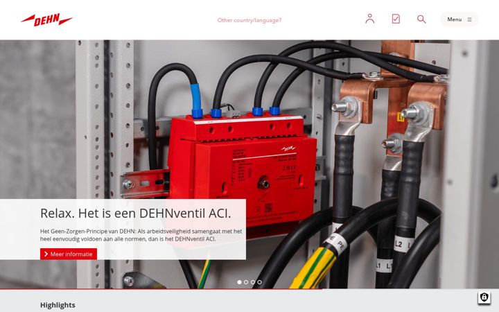 Screenshot di dehn.nl