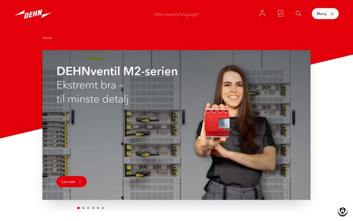 Screenshot stránky dehnas.no