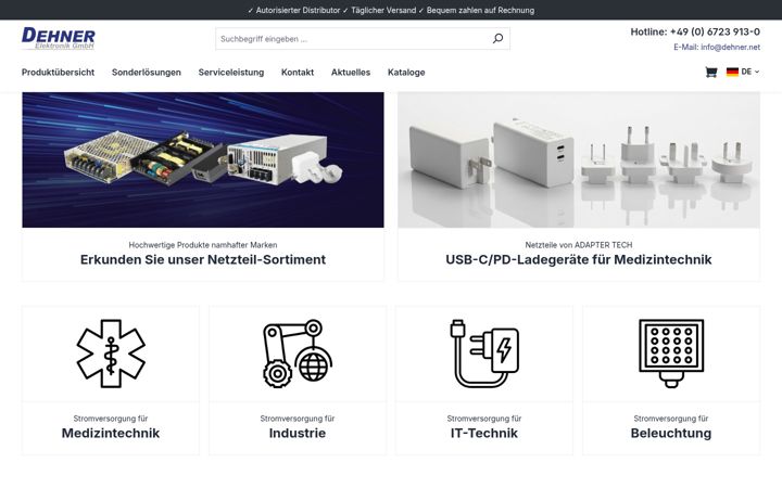Screenshot of dehner.net