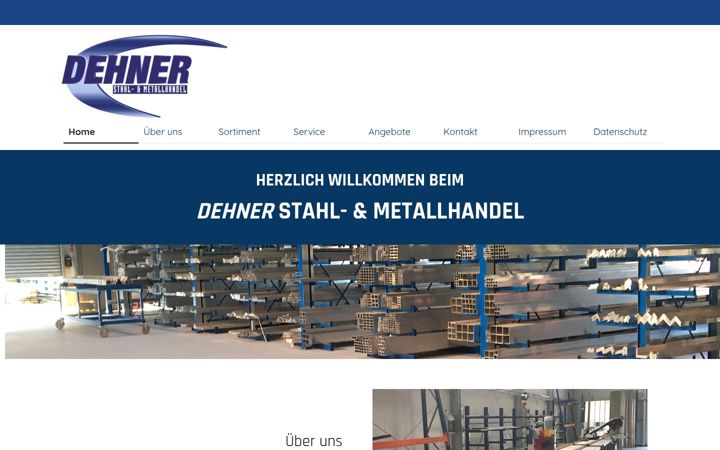 Screenshot of dehnerstahlhandel.de