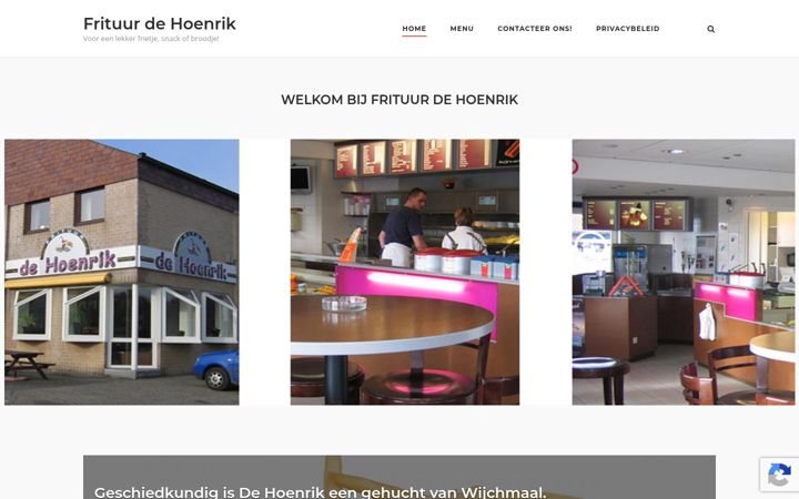 Screenshot of dehoenrik.be