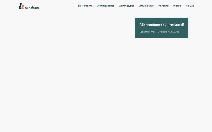 Skjermbilde av dehofdameweesp.nl