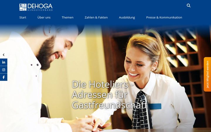 Screenshot του dehoga-bundesverband.de