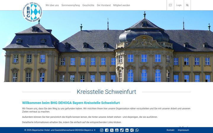 Screenshot of dehoga-sw.de
