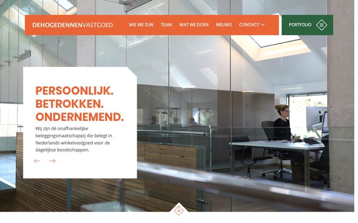 Skjermbilde av dehogedennenvastgoed.nl