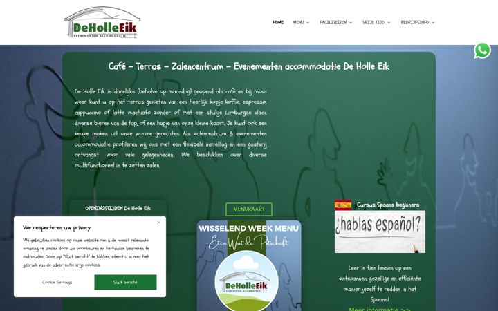 Skjermbilde av deholleeik.nl