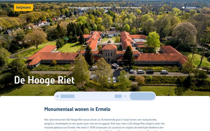 Skjermbilde av dehoogeriet.nl