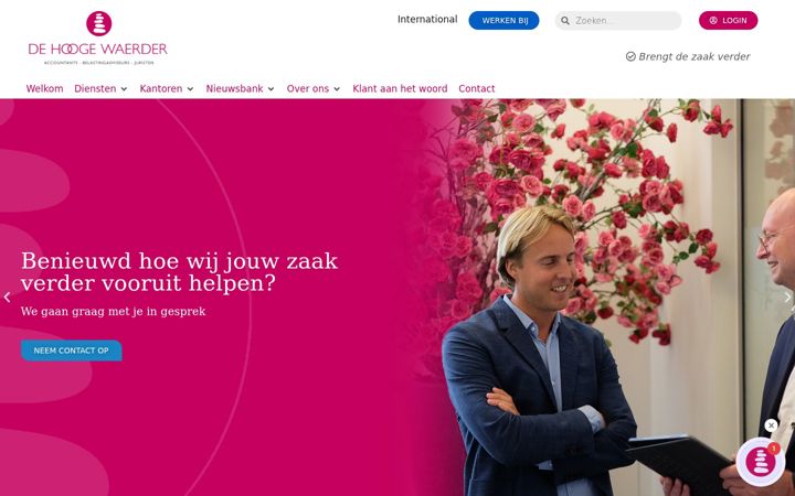 Skjermbilde av dehoogewaerder.nl