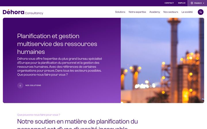 Posnetek zaslona dehora.fr