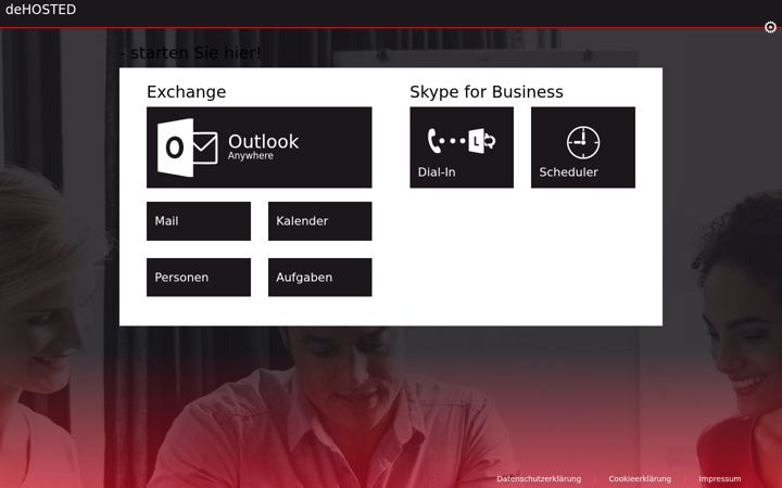 Screenshot of dehosted.net