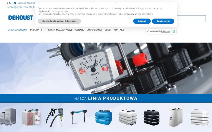Snímek obrazovky dehoustpolska.pl