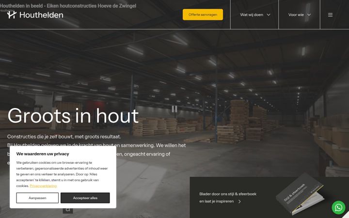 Skærmbillede af dehouthelden.nl