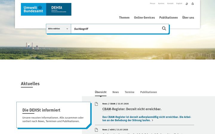 Screenshot του dehst.de
