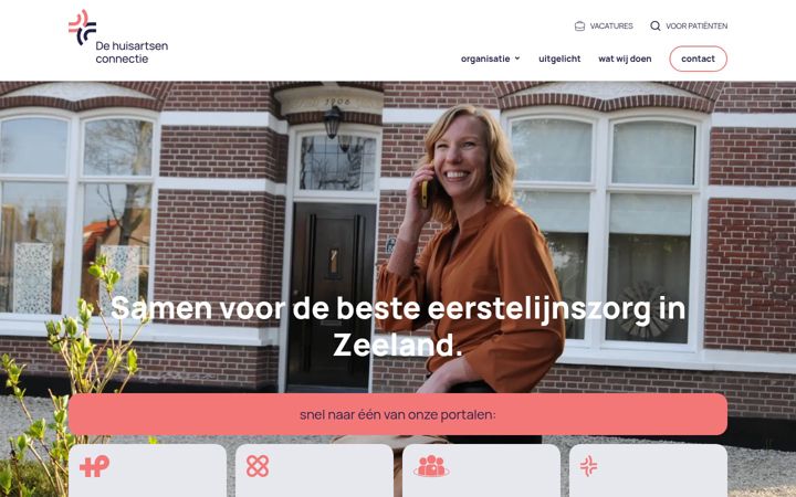 Skjermbilde av dehuisartsenconnectie.nl