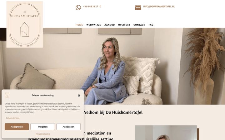 Skjermbilde av dehuiskamertafel.nl
