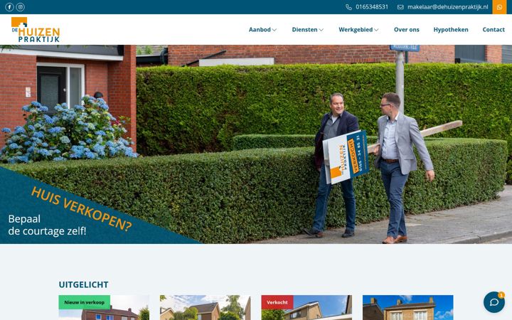 Skjermbilde av dehuizenpraktijk.nl