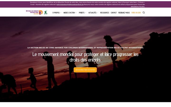 Screenshot of dei-belgique.be