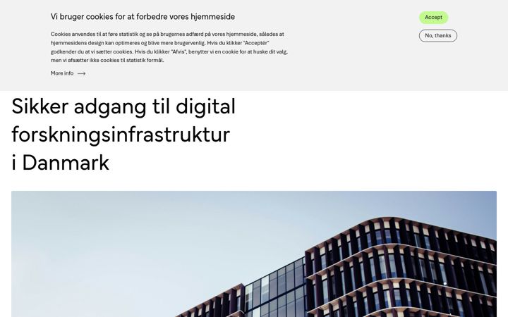 Screenshot of deic.dk