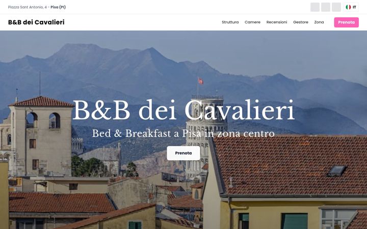 Screenshot of deicavalieri.pisa.it