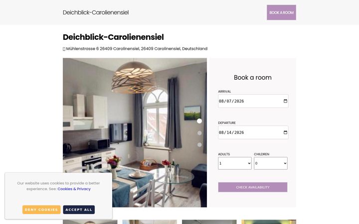 Screenshot of deichblick-carolinensiel.de