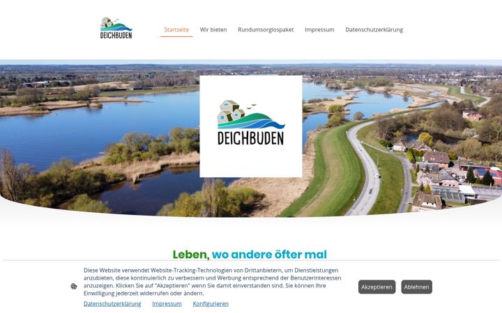 Screenshot of deichbuden.com